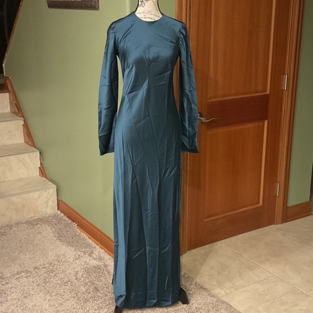 Banana Republic Blue Long Sleeve Dress, Size XXS